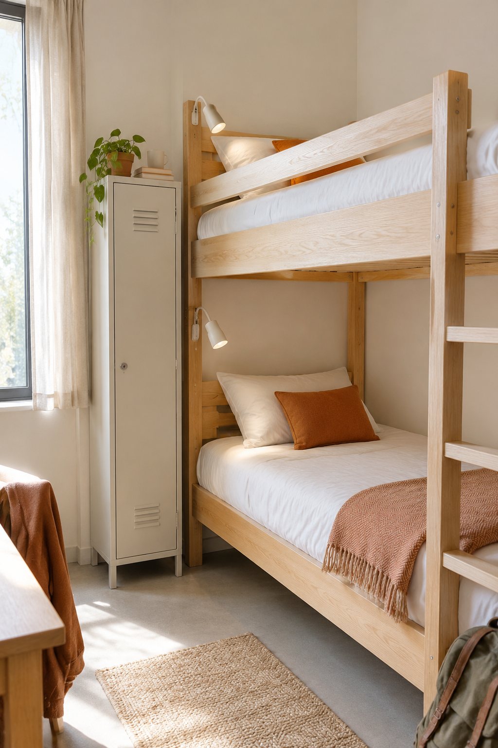 Estates in London — youth hostels across Europe Bunk bed in a mixed dorm room